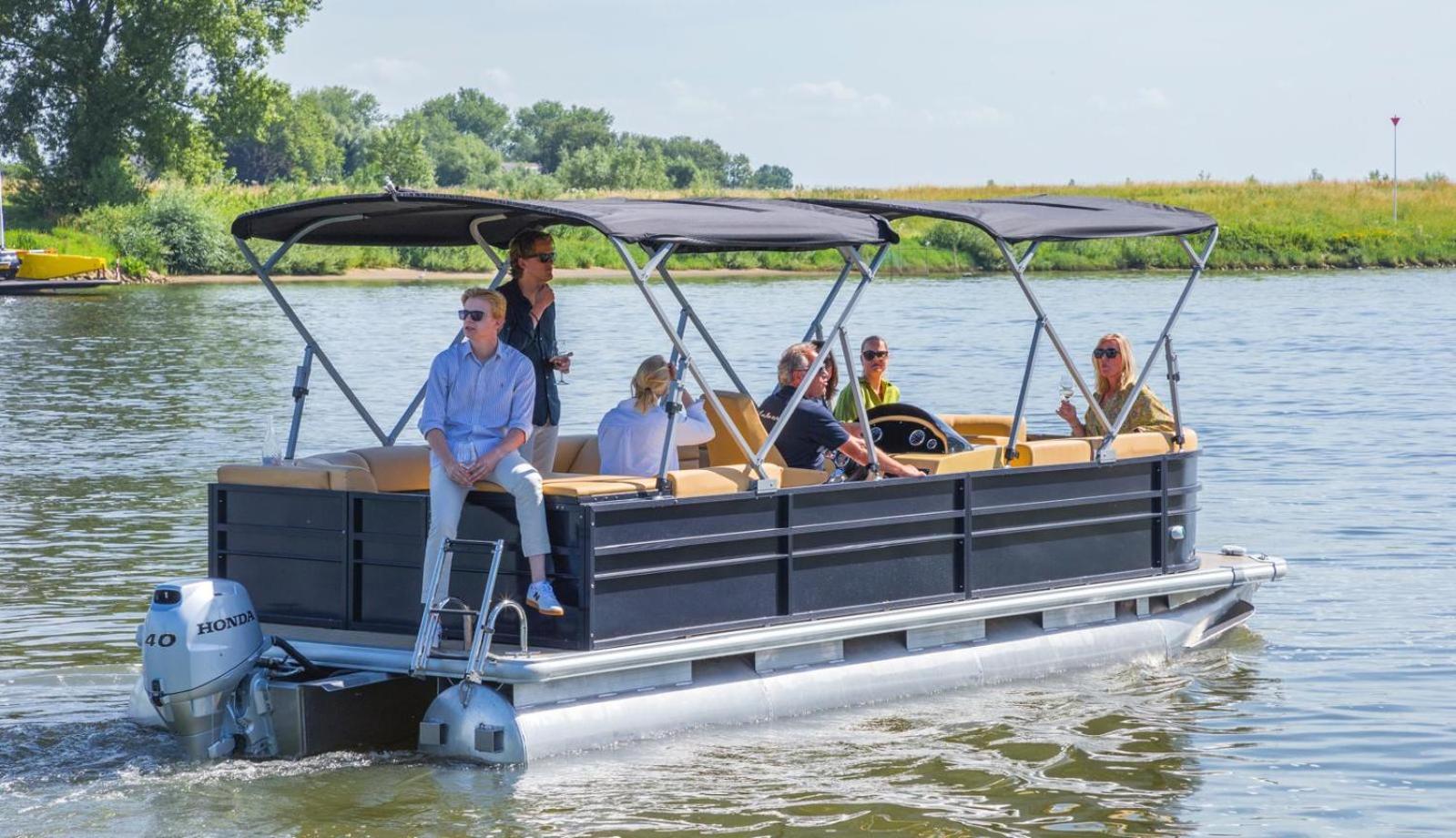 Houseboats Mookerplas Met Dakterras Middelaar Kültér fotó
